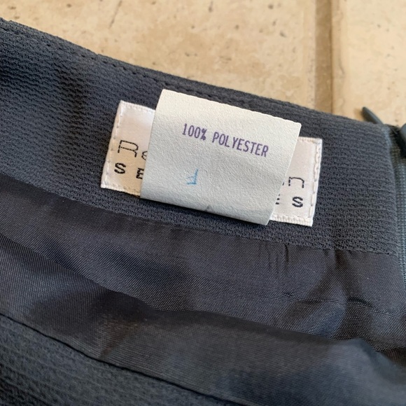 Vintage 80s Rena Rowan Separates Pencil Skirt | Grey/Charcoal Size 10 - Picture 2 of 9